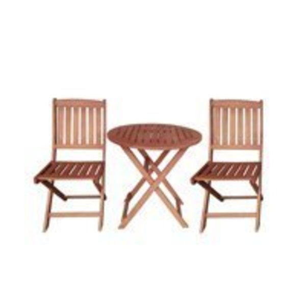 Seasonal Trends Seasonal Trends Patio Bistro Set, KOA Wood IP401-081SET